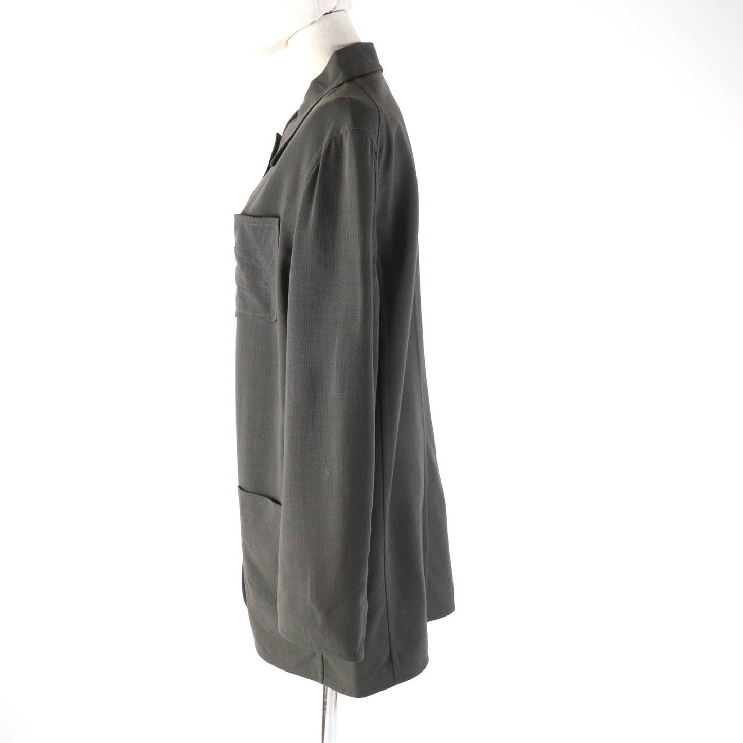 HERMES Jacket wool khaki 34