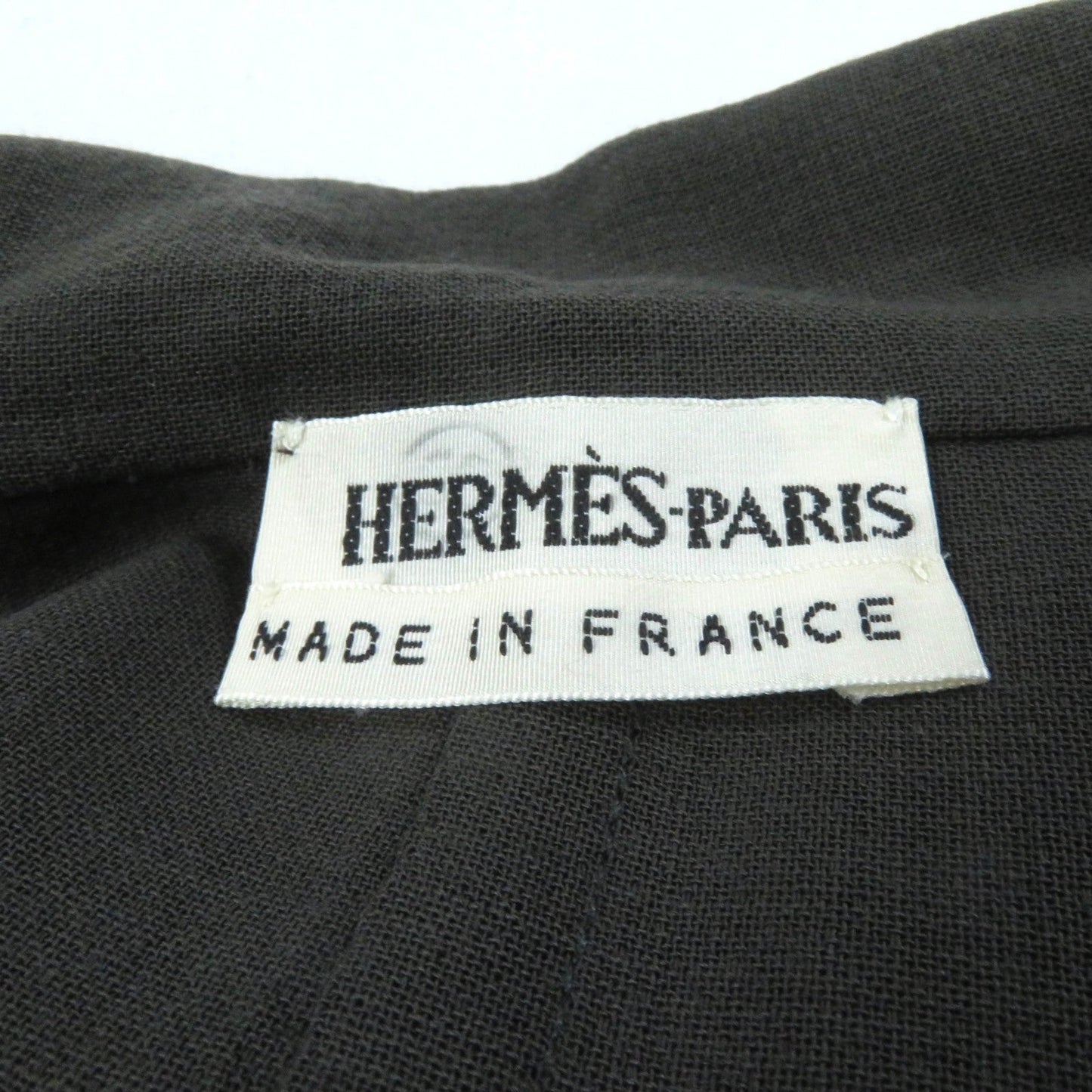 HERMES Jacket wool khaki 34