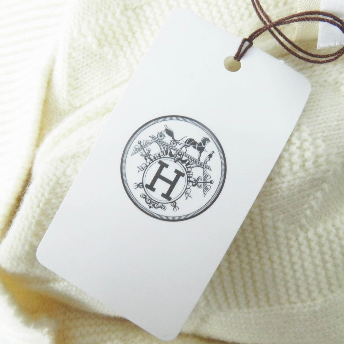 HERMES knit 3H2617D4 wool Ivory 34
