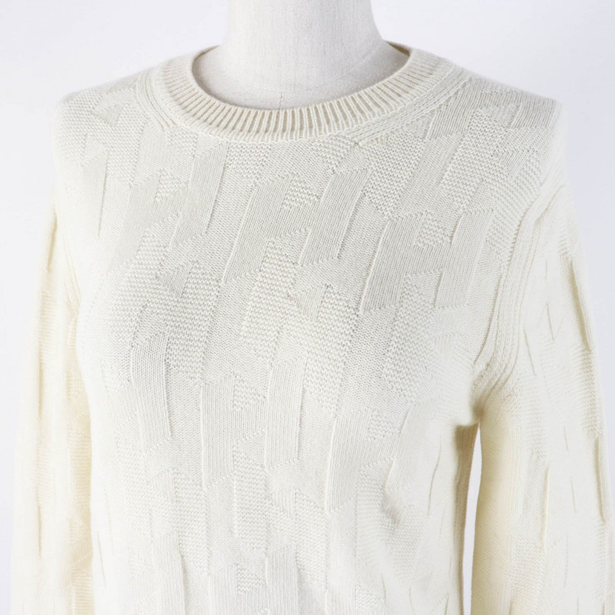 HERMES knit 3H2617D4 wool Ivory 34