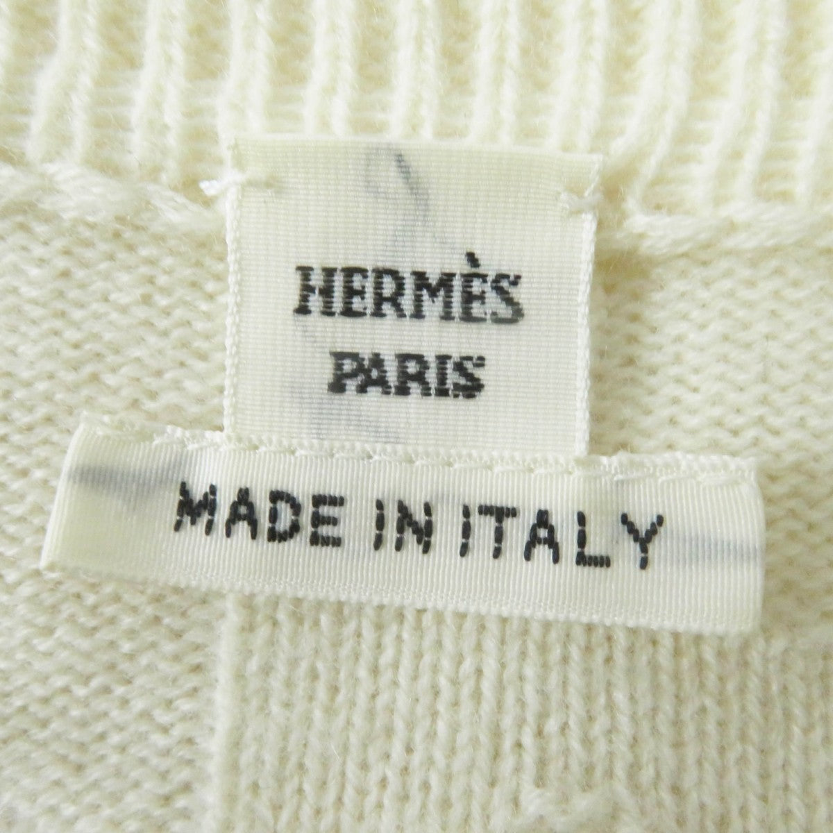 HERMES knit 3H2617D4 wool Ivory 34