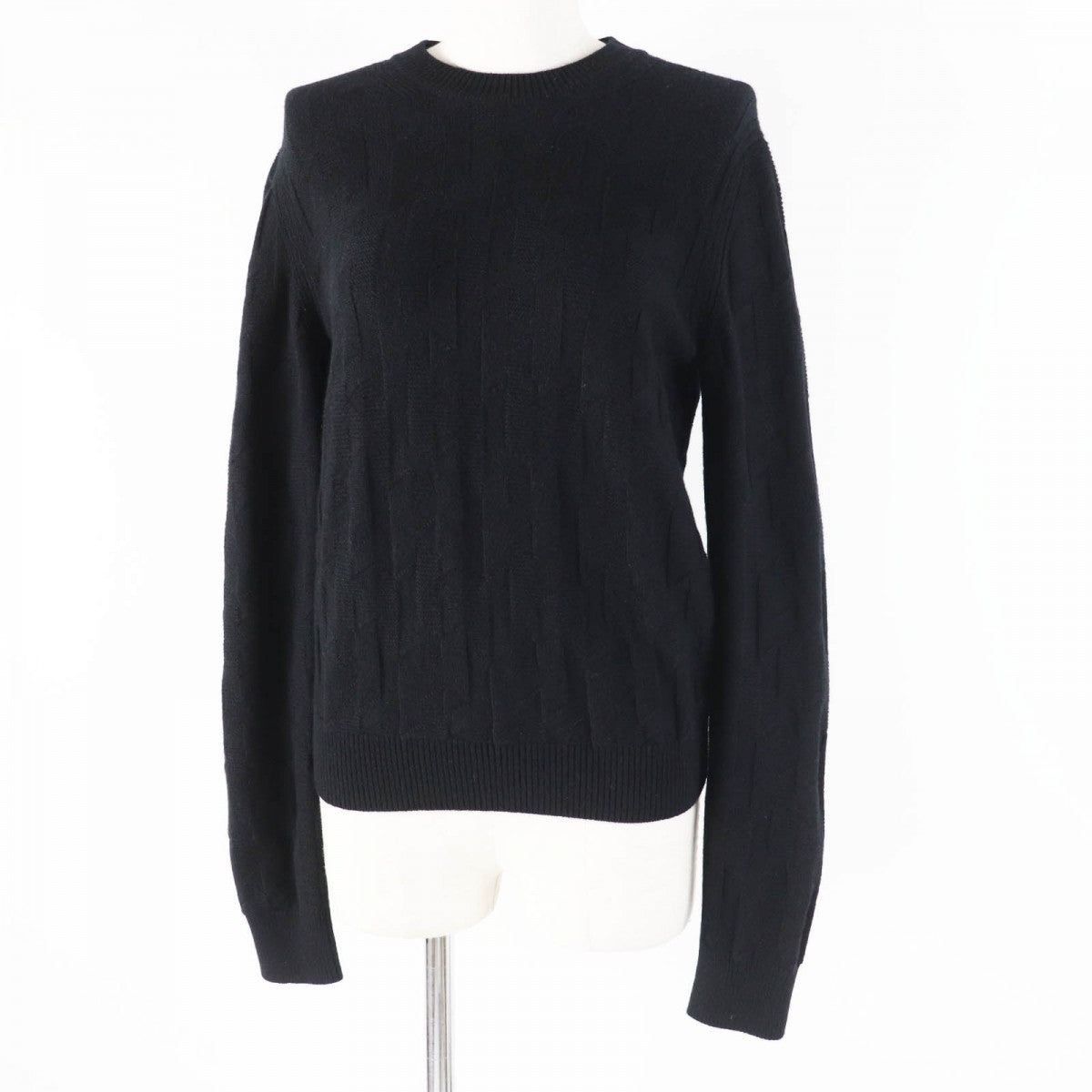 HERMES knit 3H2617D4 wool black 36