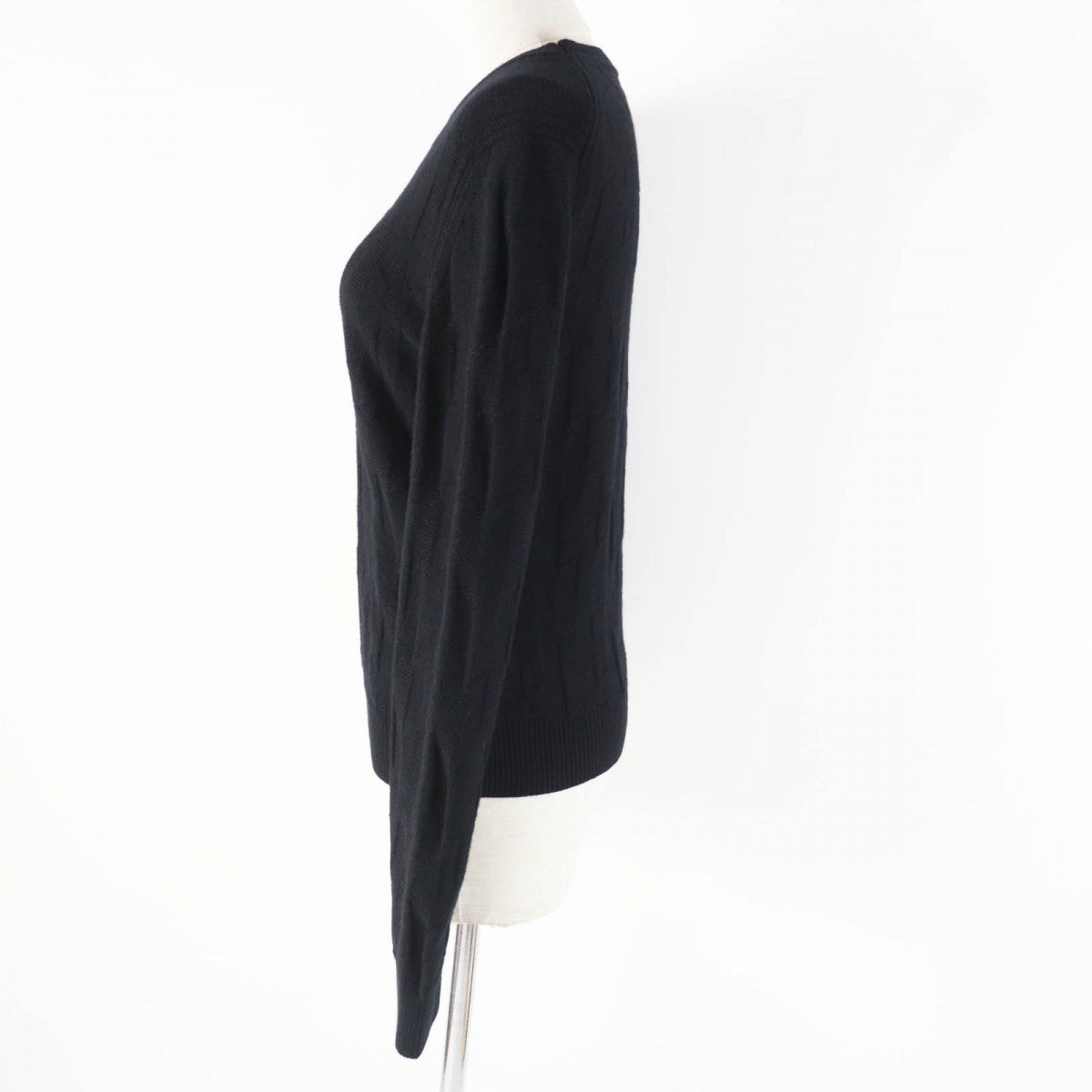 HERMES knit 3H2617D4 wool black 36