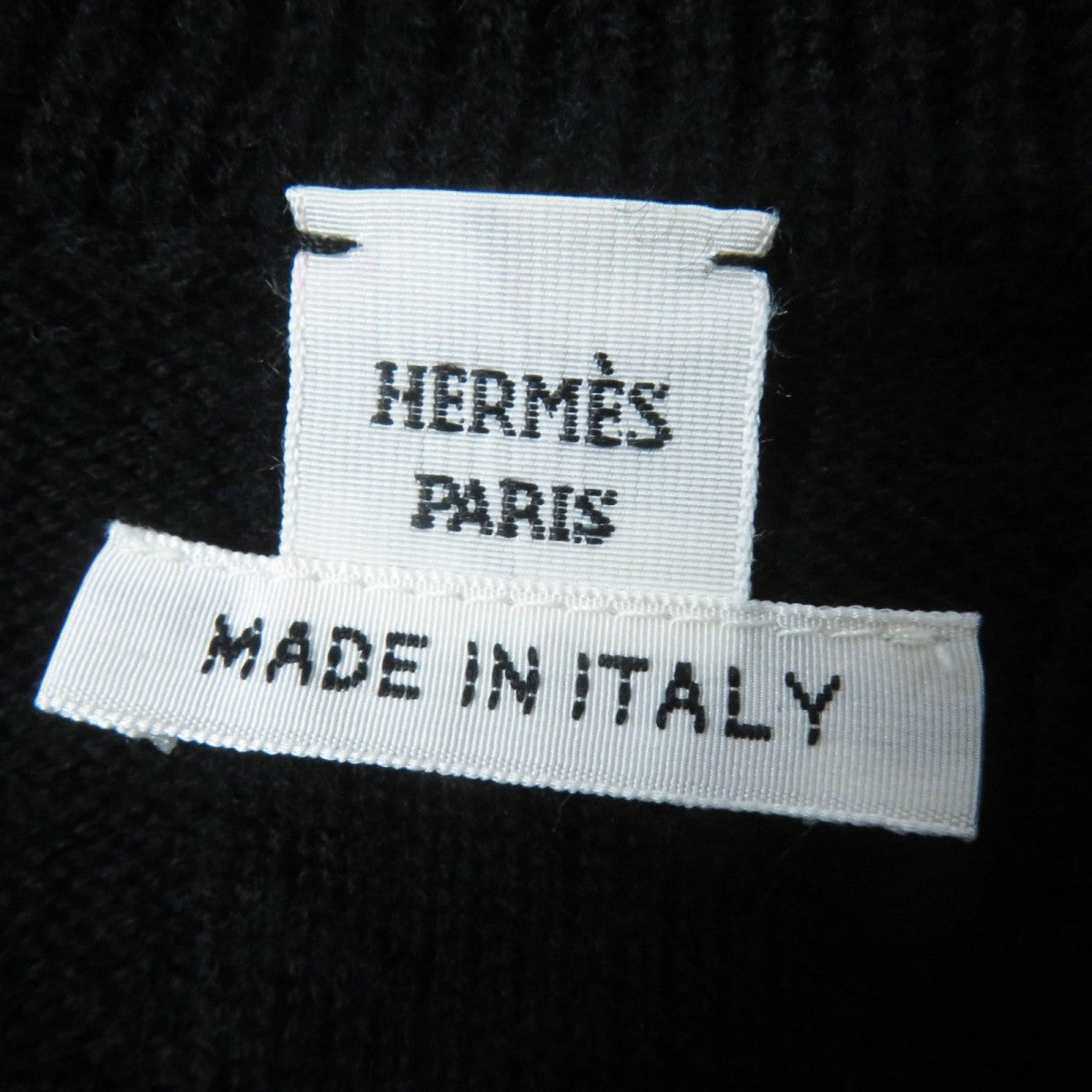 HERMES knit 3H2617D4 wool black 36