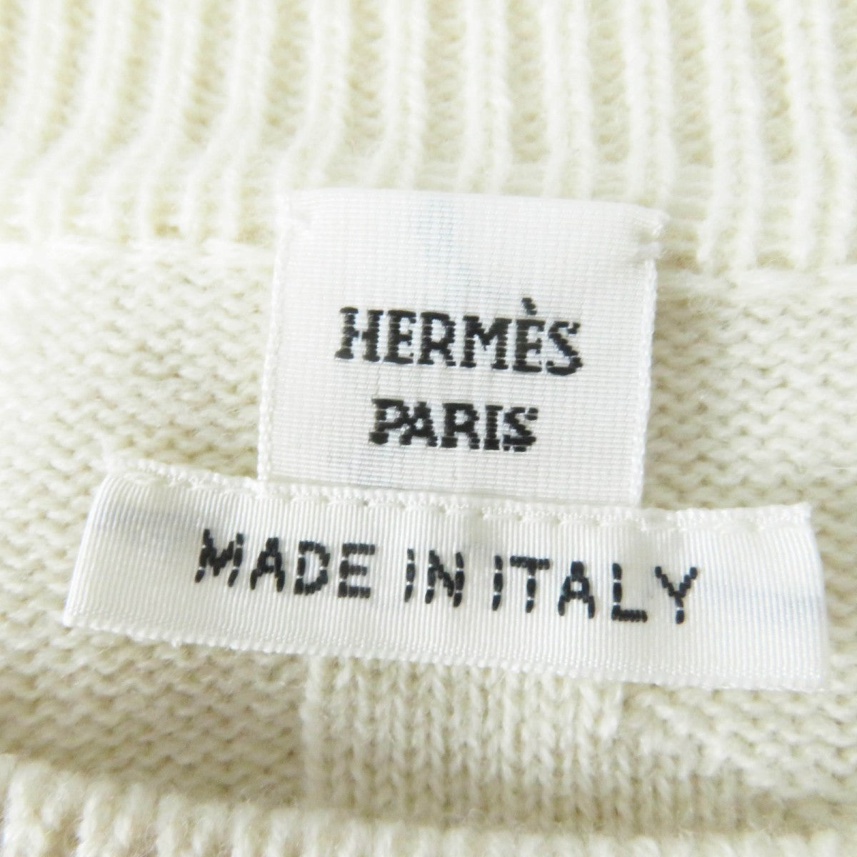HERMES knit 3H2617D4 wool Ivory 36