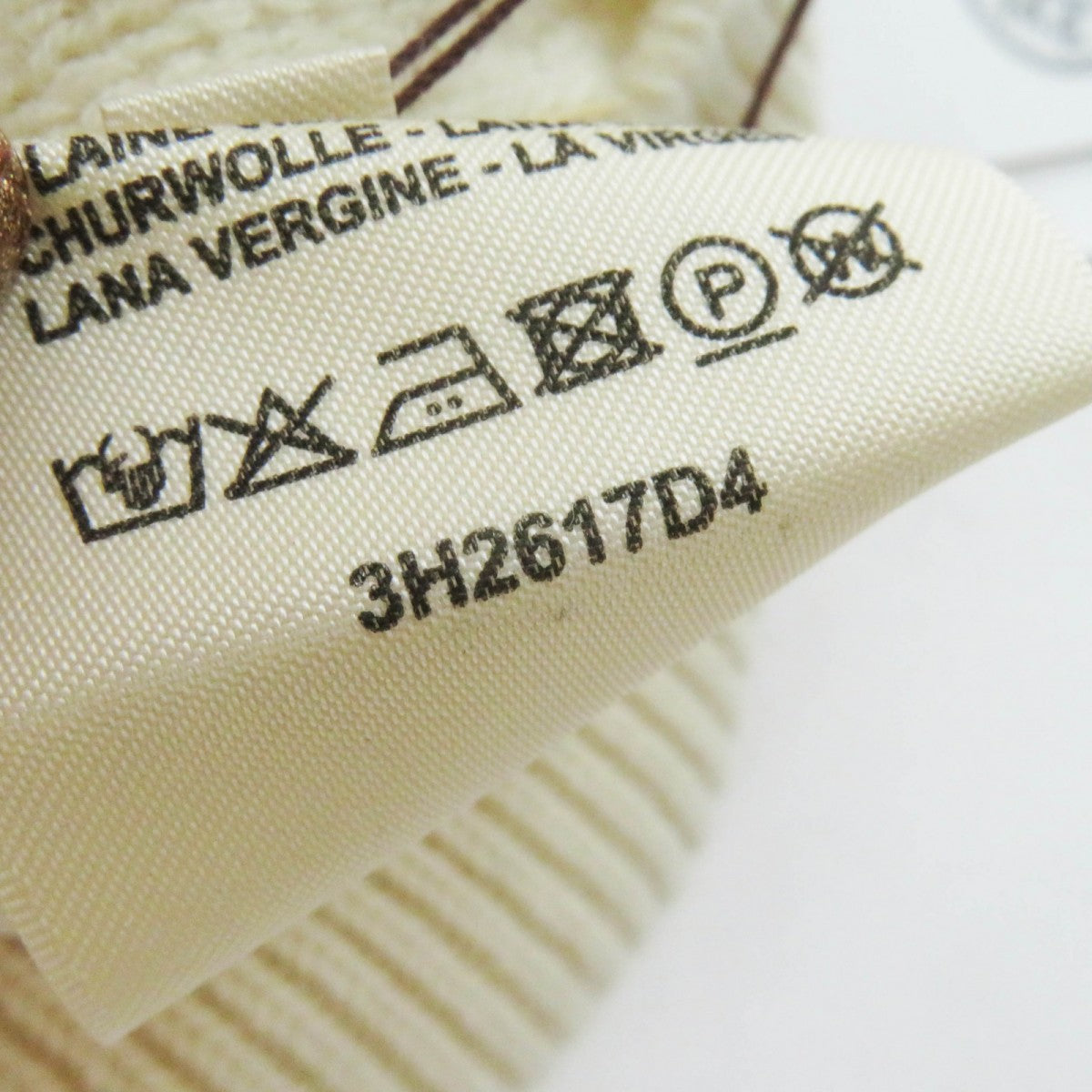 HERMES knit 3H2617D4 wool Ivory 36