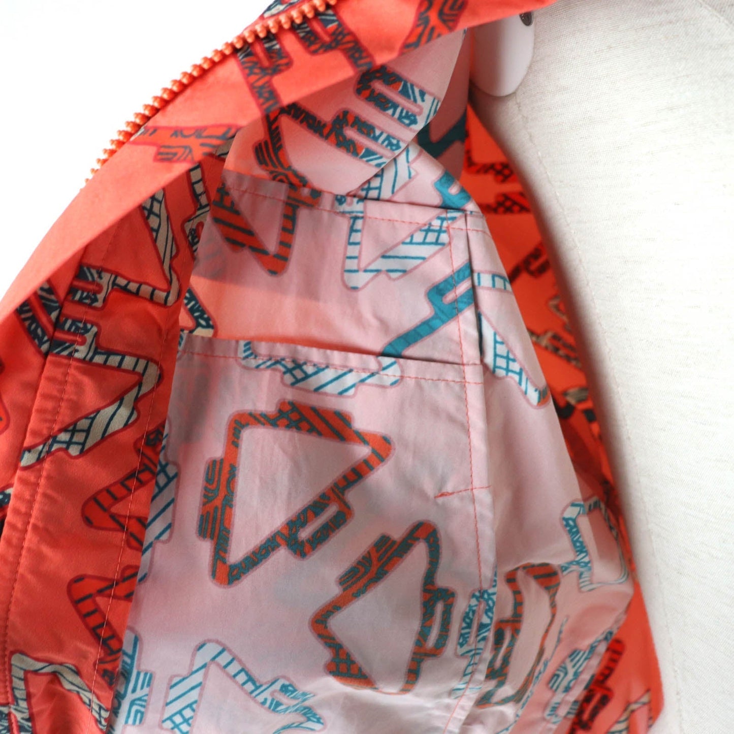 HERMES Jacket 2E3202D9 Nylon Multi 36