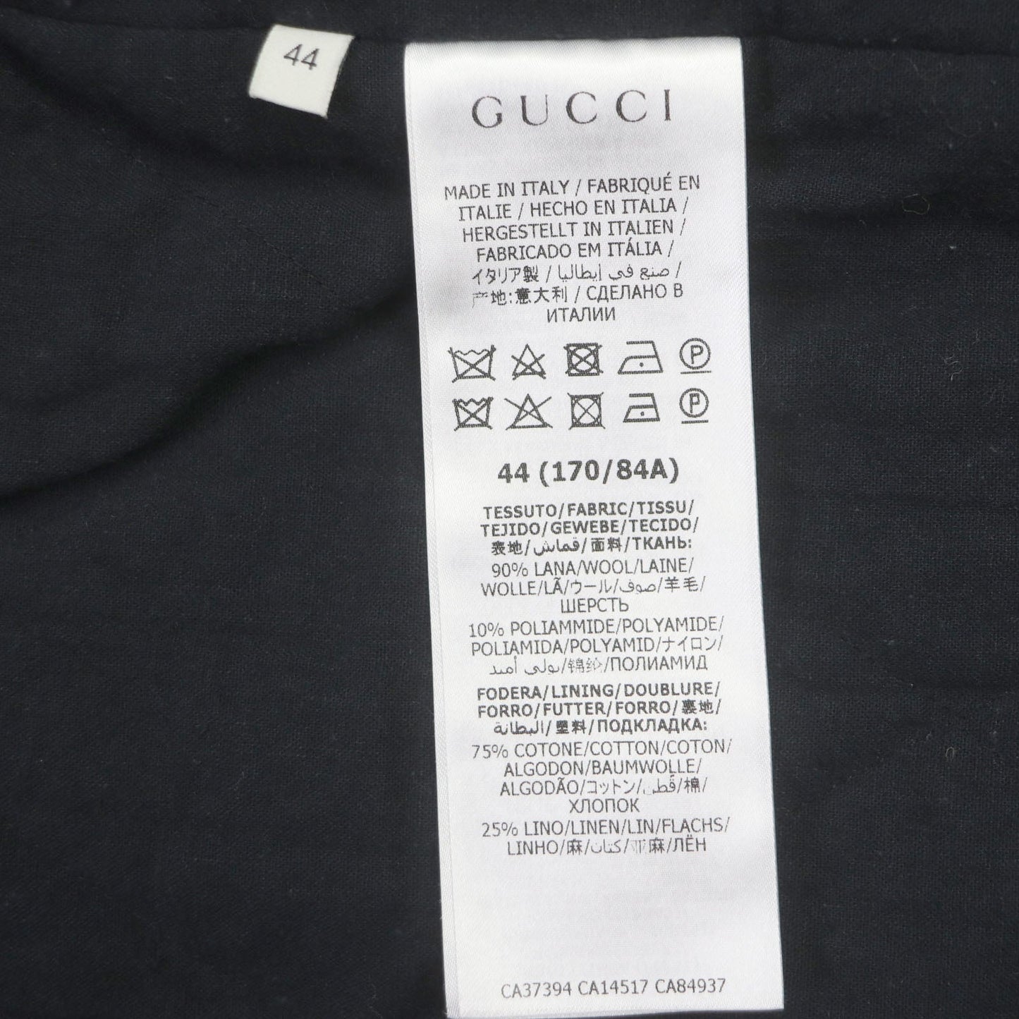 GUCCI Jacket 605724 wool Red green WOOL ZIPUP SHERT 44