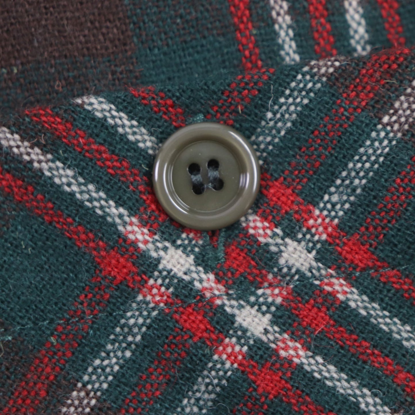 GUCCI Jacket 605724 wool Red green WOOL ZIPUP SHERT 44