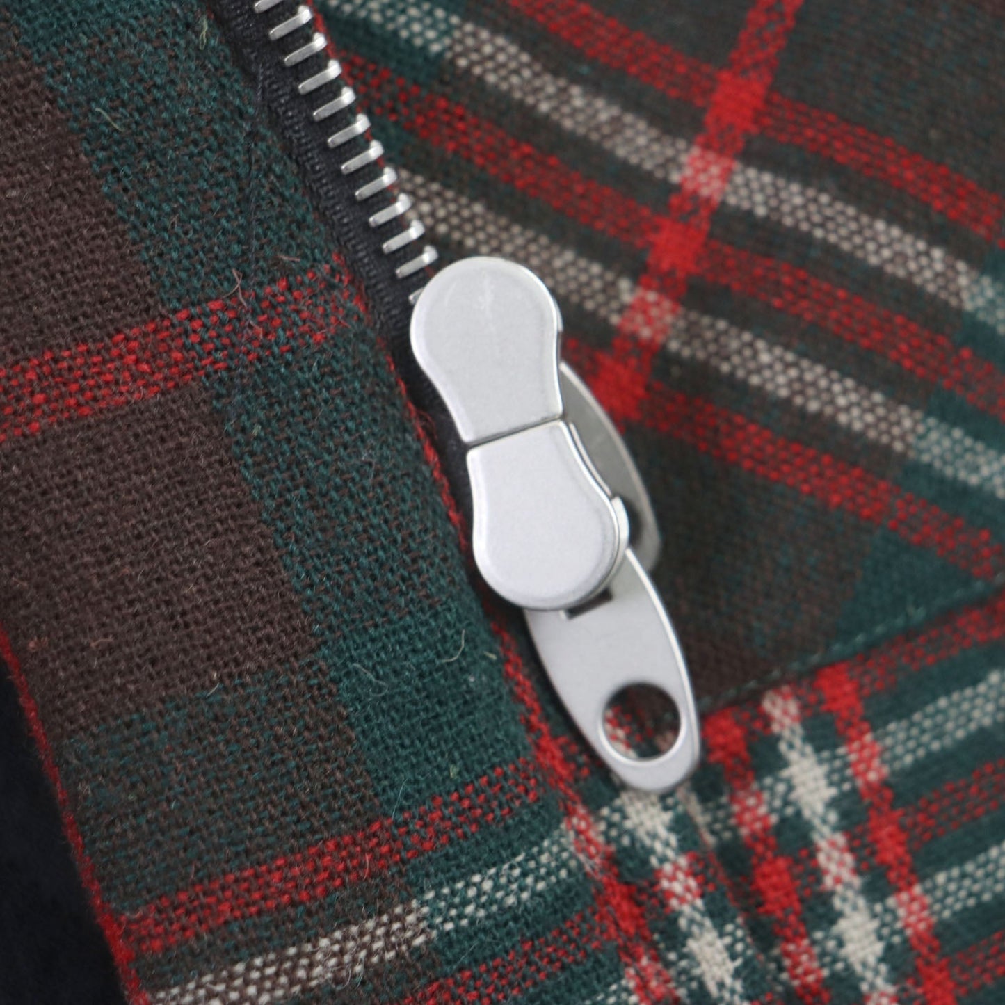 GUCCI Jacket 605724 wool Red green WOOL ZIPUP SHERT 44