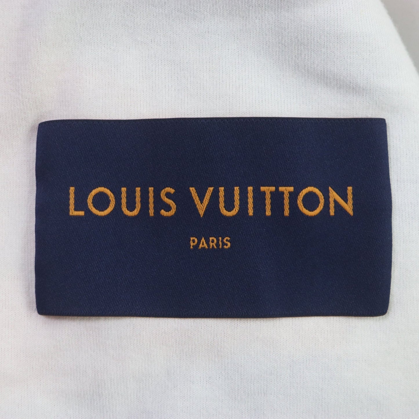 LOUIS VUITTON Blouson 1AAU8L polyester Navy orange Monogram jacquard camo fleece M