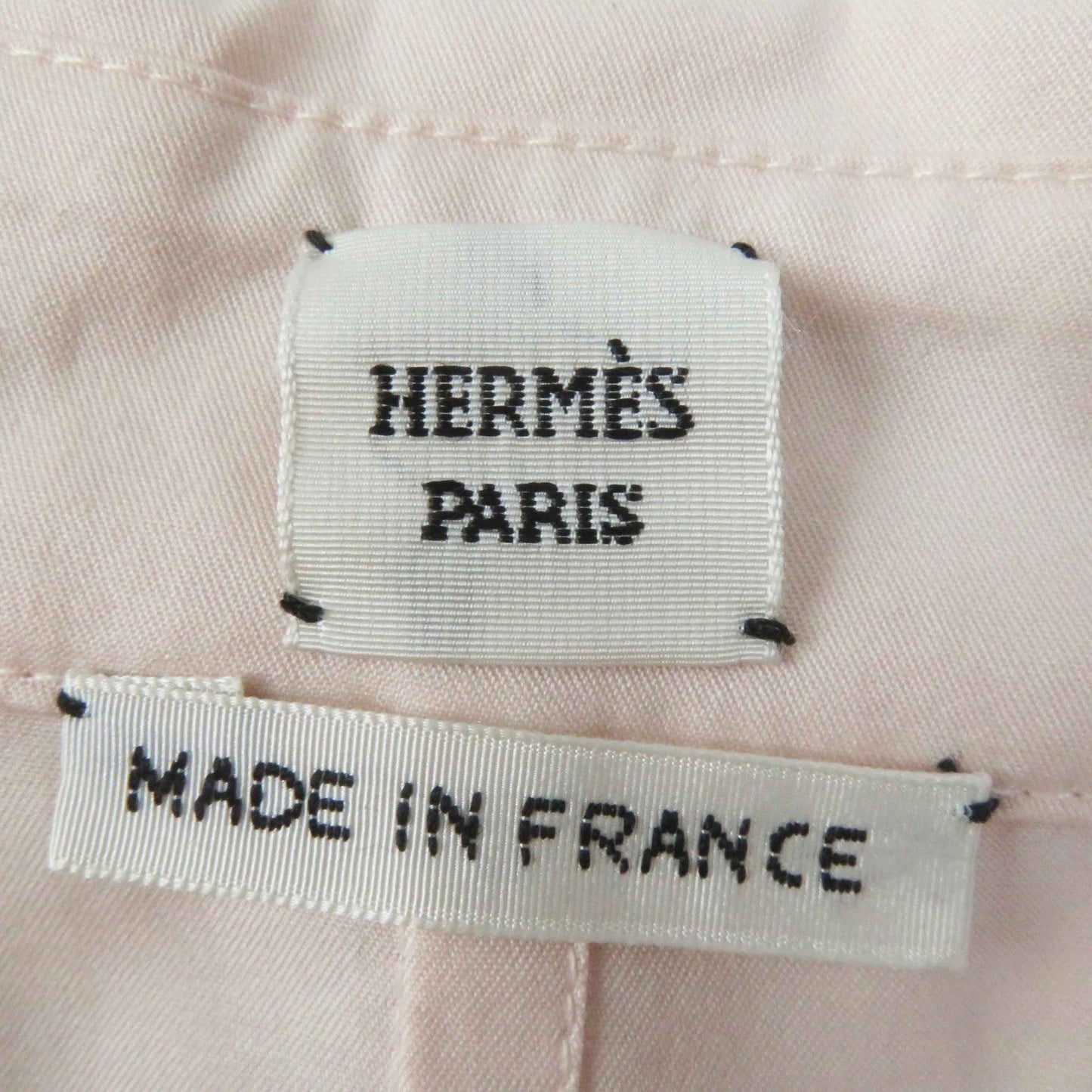 HERMES Long sleeve shirt 2E0609D4 cotton Light pink 36