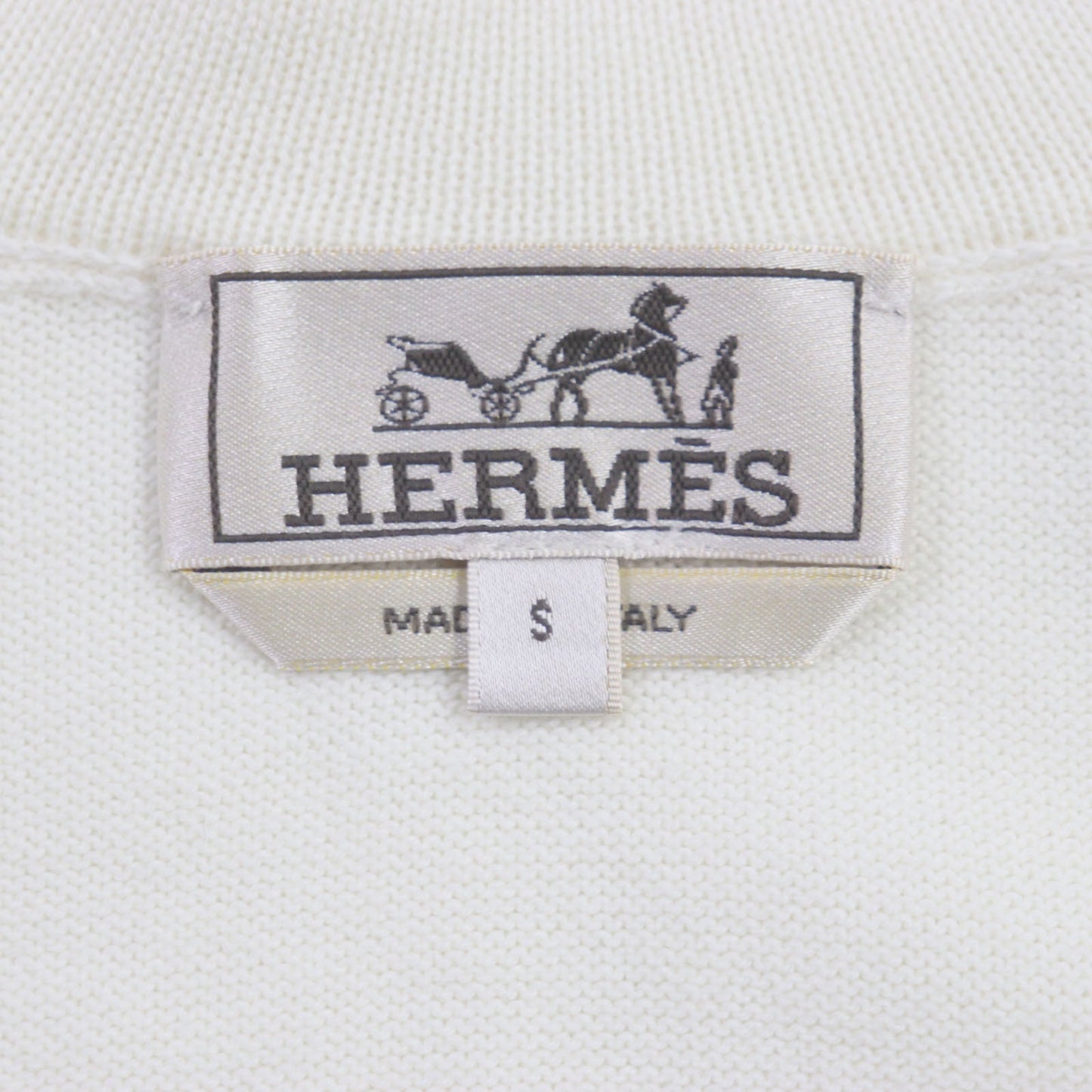 HERMES cardigan cotton Ivory S