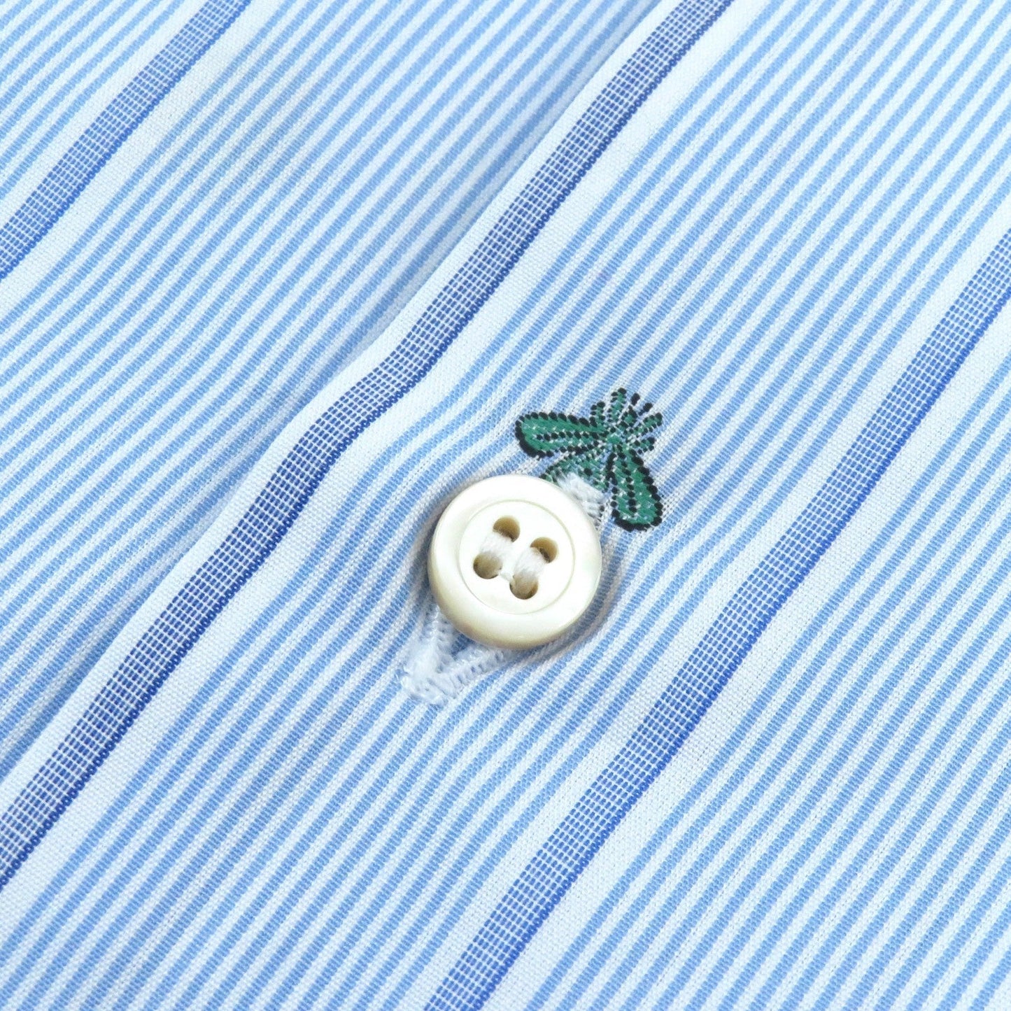 GUCCI Long sleeve shirt 574516 cotton Light Blue White Green