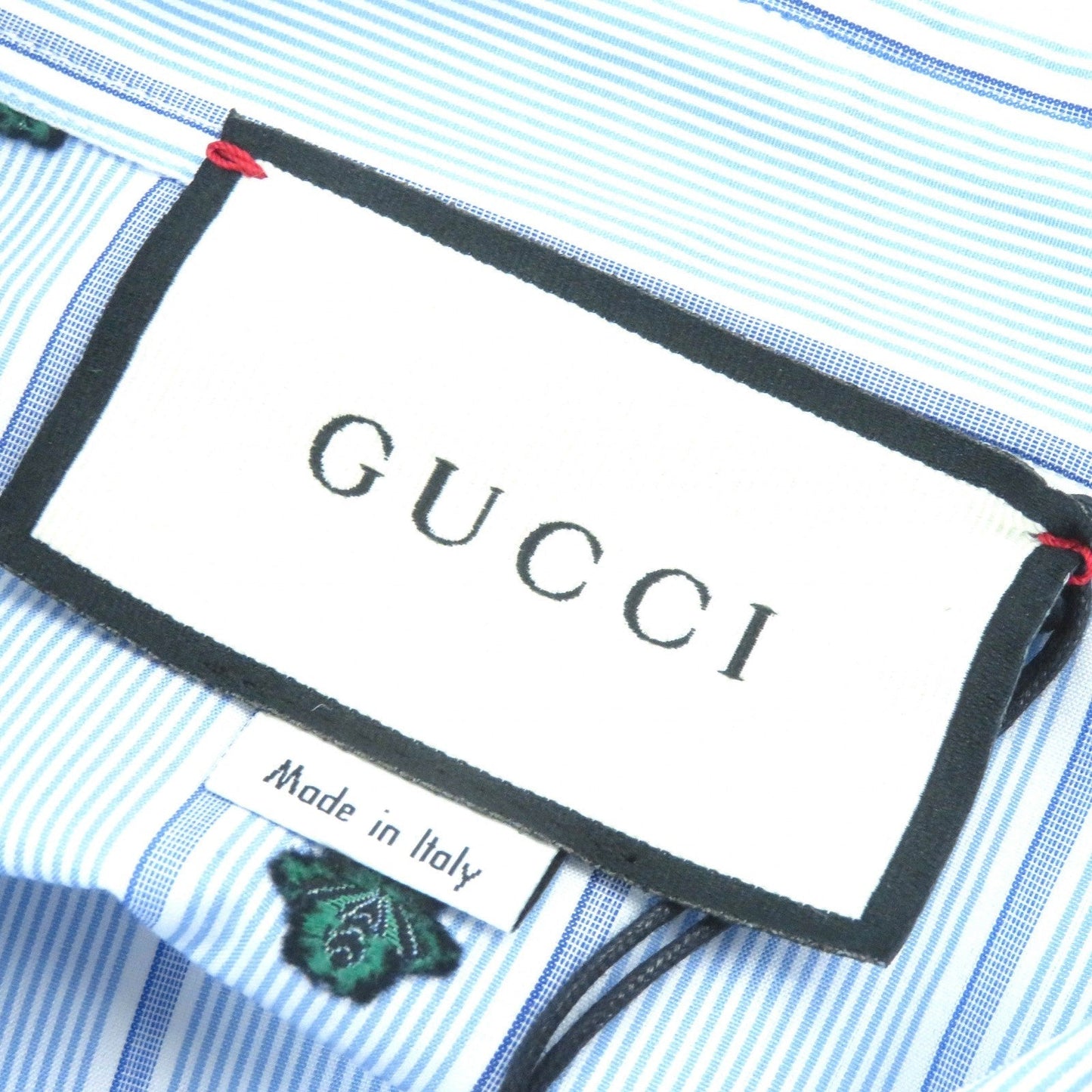 GUCCI Long sleeve shirt 574516 cotton Light Blue White Green