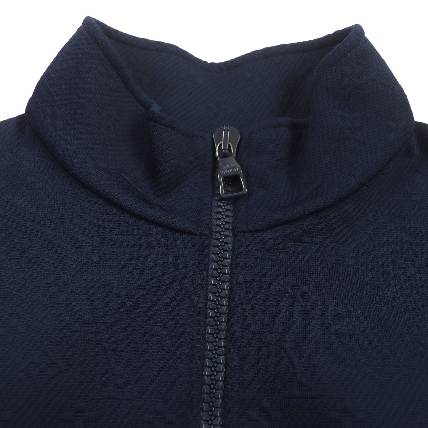 LOUIS VUITTON Blouson 1A7XYU polyester Bruny Monogram zip-through top XL
