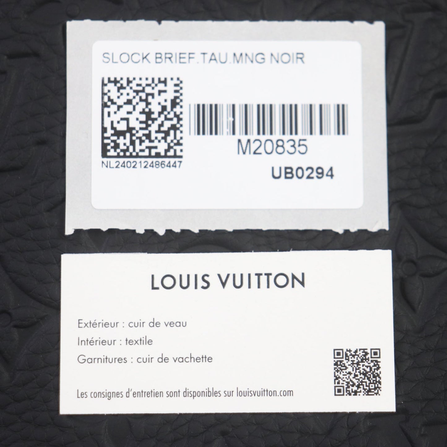 LOUIS VUITTON Briefcase M20835 Taurillon Clemence Leather black Monogram S lock briefcase