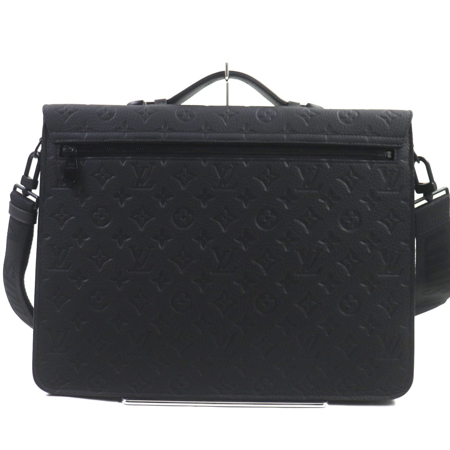 LOUIS VUITTON Briefcase M20835 Taurillon Clemence Leather black Monogram S lock briefcase