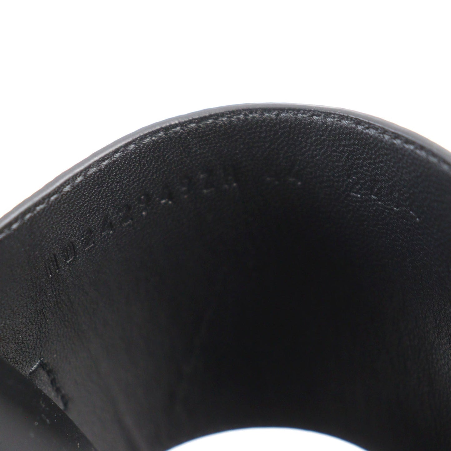 HERMES Sandals Epsom black Jackson 44