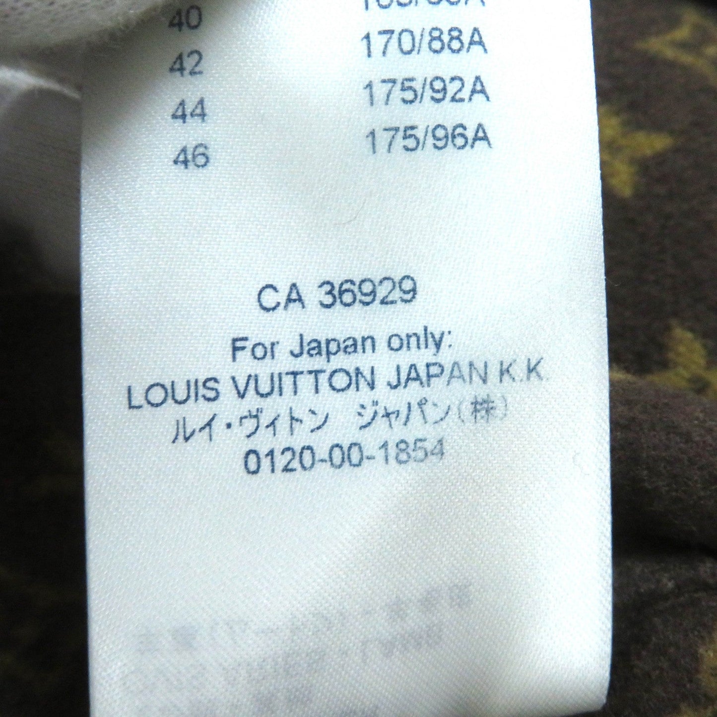 LOUIS VUITTON coat FECO11 wool black 40