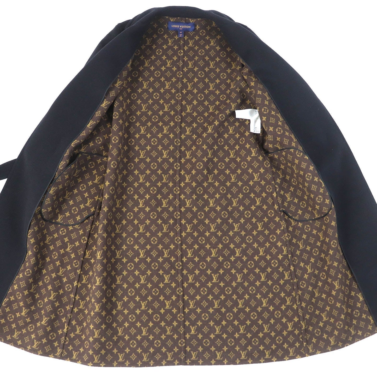 LOUIS VUITTON coat FECO11 wool black 40