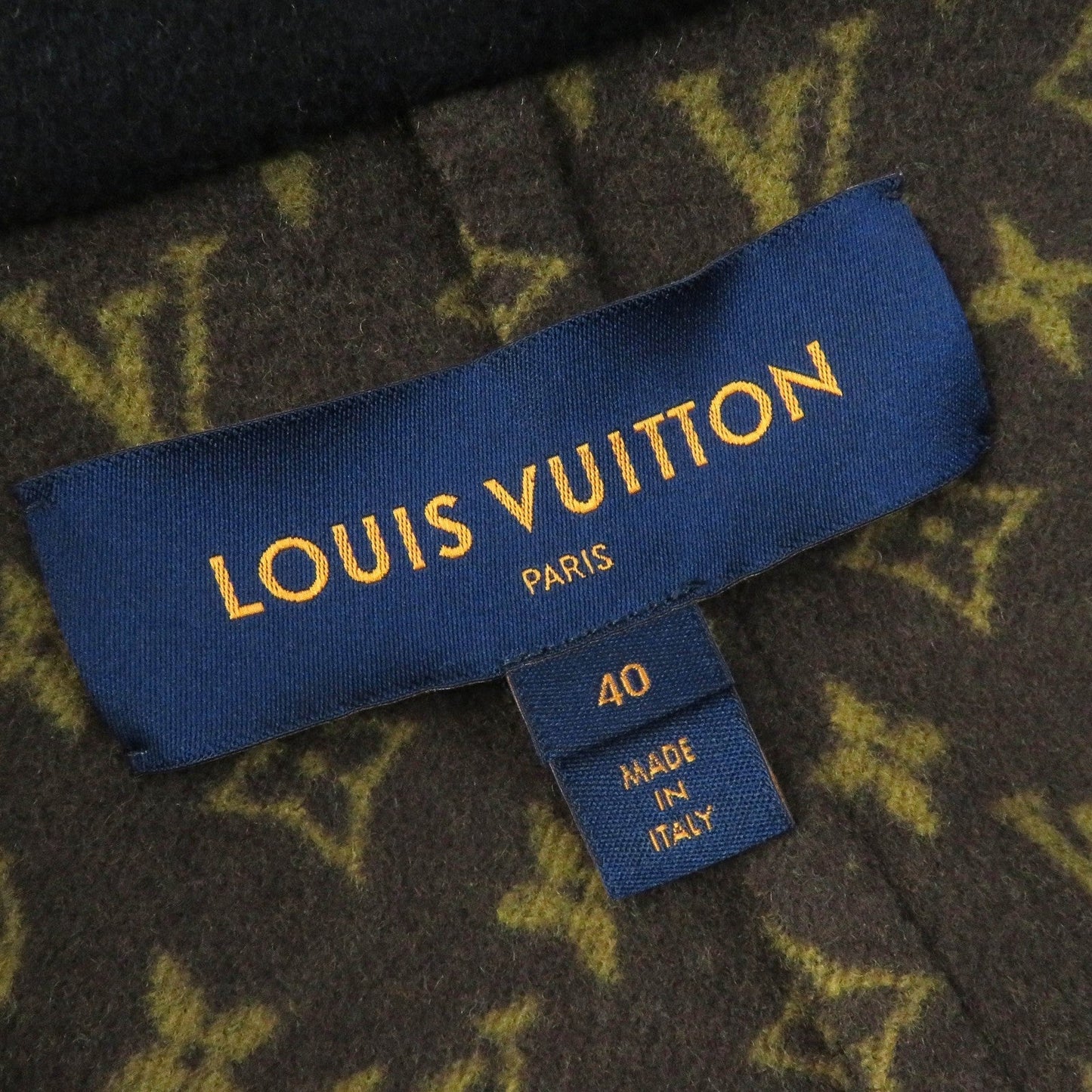 LOUIS VUITTON coat FECO11 wool black 40
