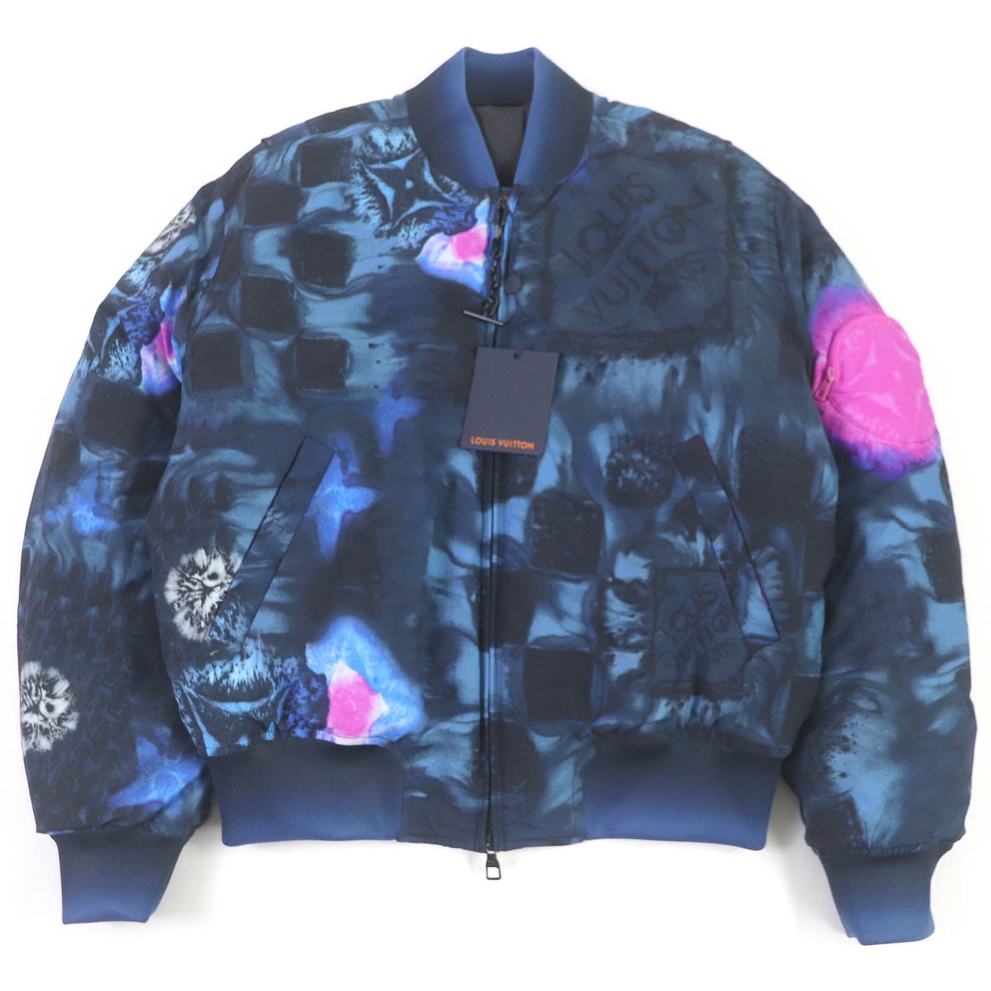 LOUIS VUITTON Bomber jacket HLB05EDR2 Nylon Navy 46