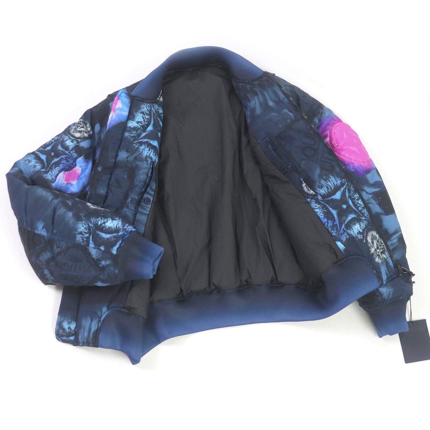 LOUIS VUITTON Bomber jacket HLB05EDR2 Nylon Navy 46