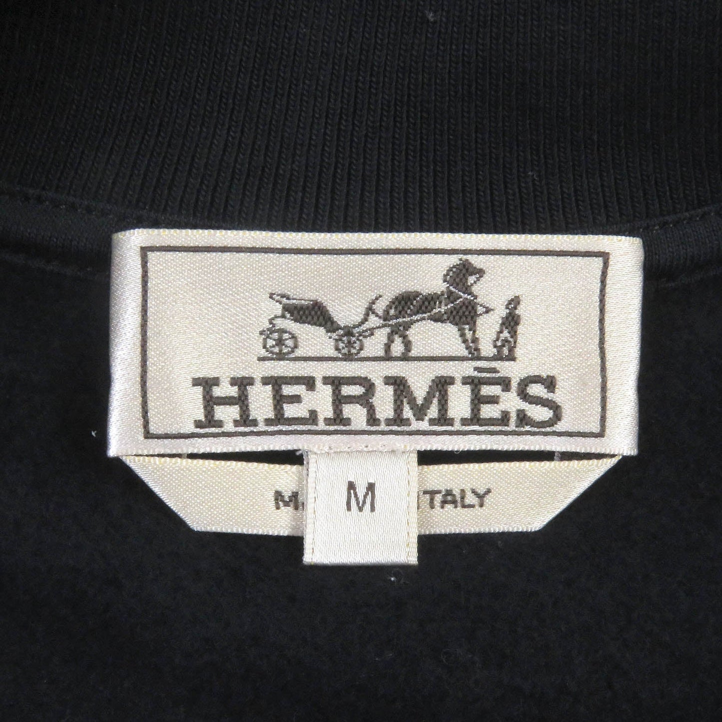 HERMES Stajan cotton Navy Choux veau asymmetry M