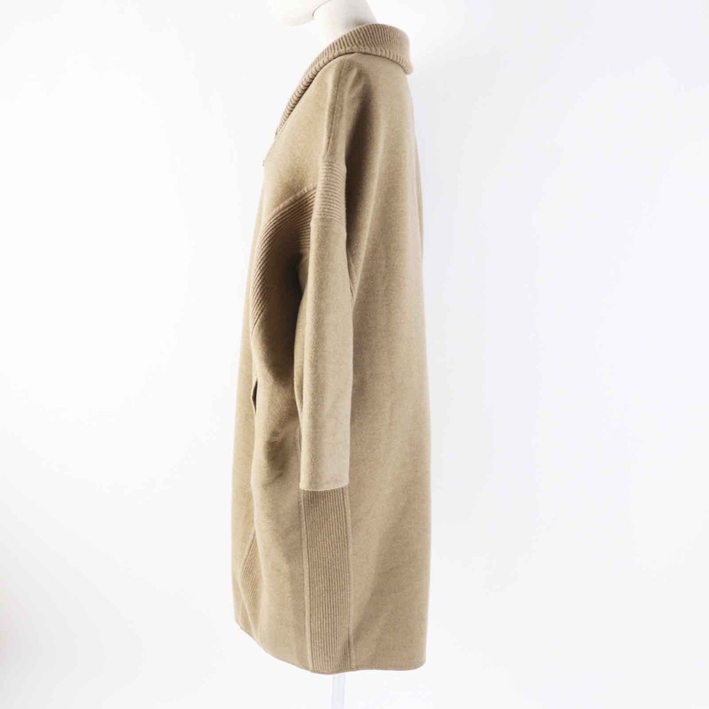 HERMES coat cashmere beige 38