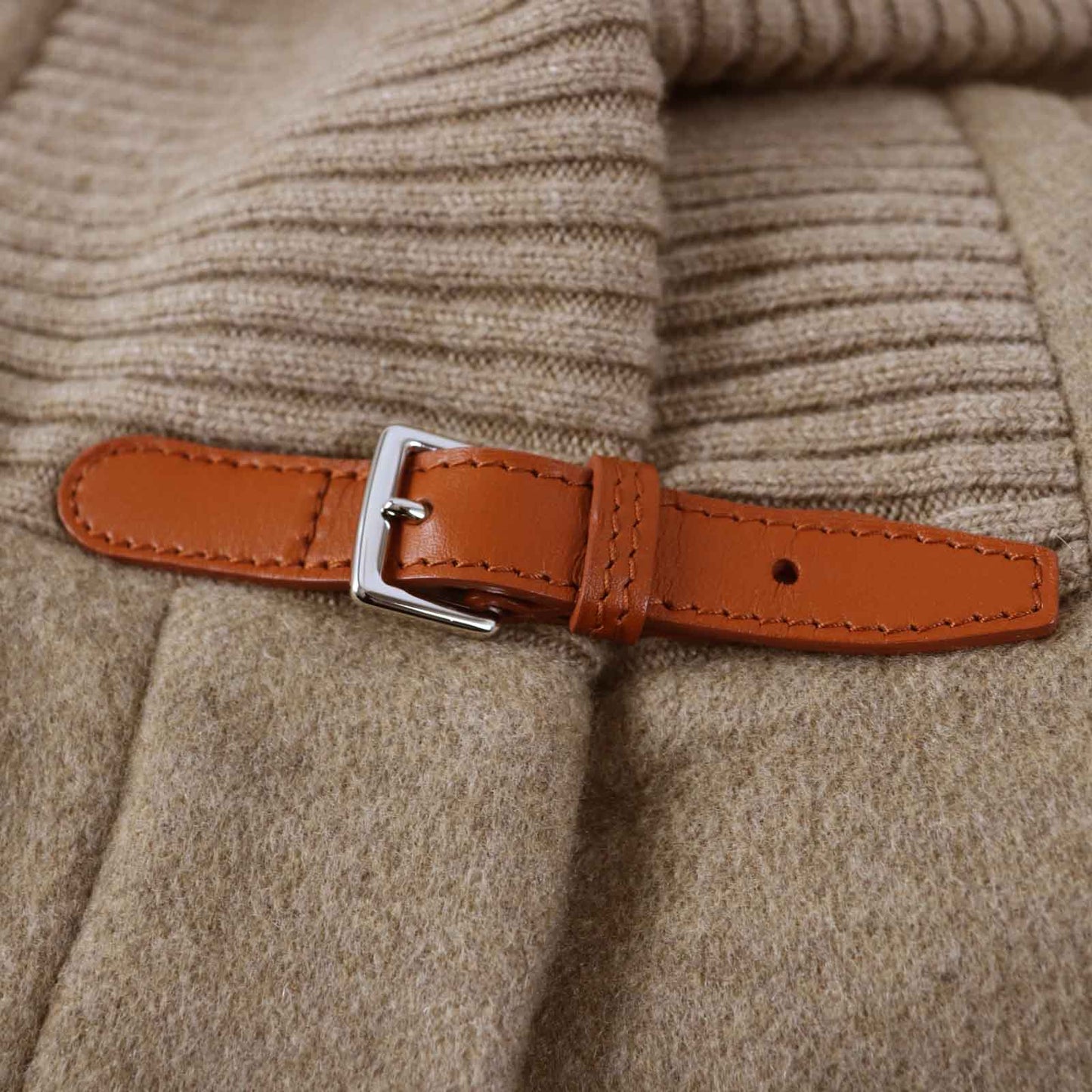 HERMES coat cashmere beige 38