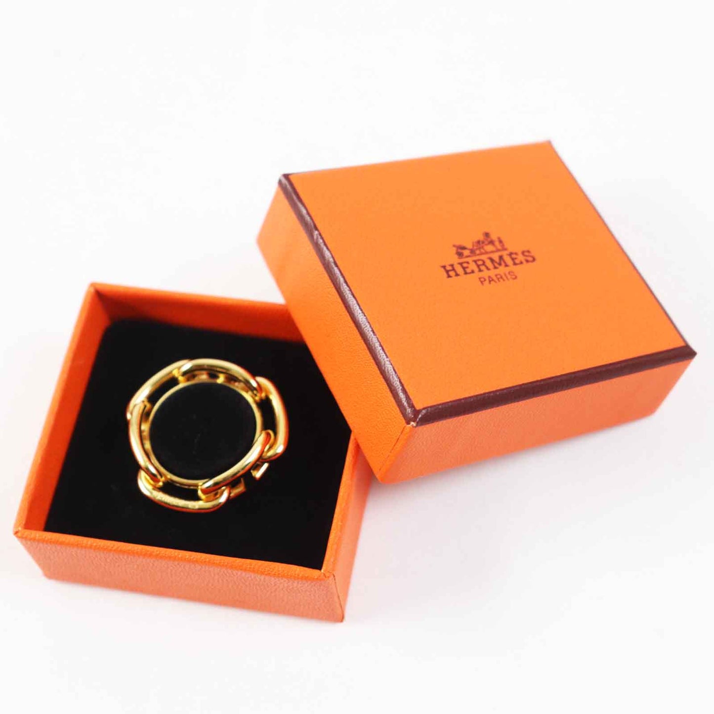 HERMES Scarf ring Gold Plated gold Lukade