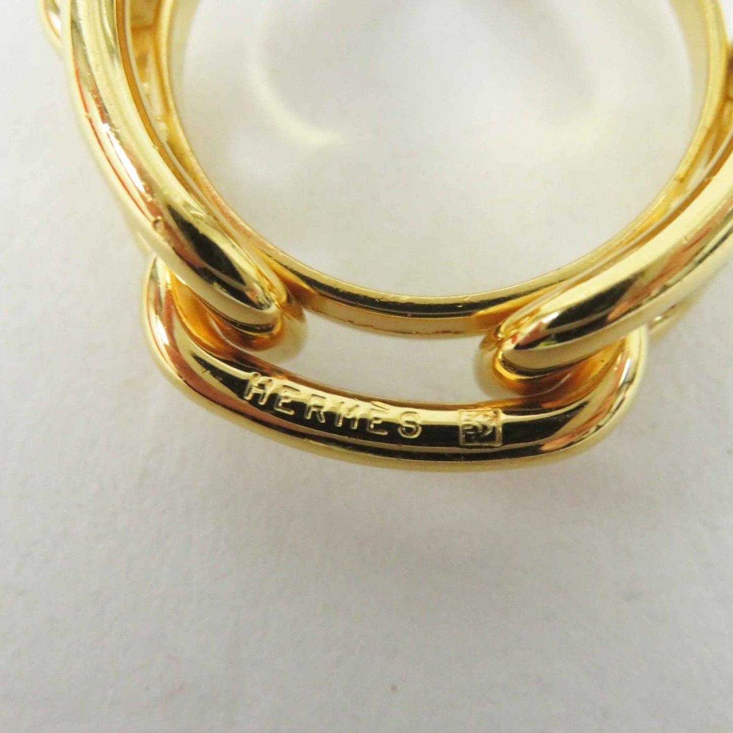 HERMES Scarf ring Gold Plated gold Lukade