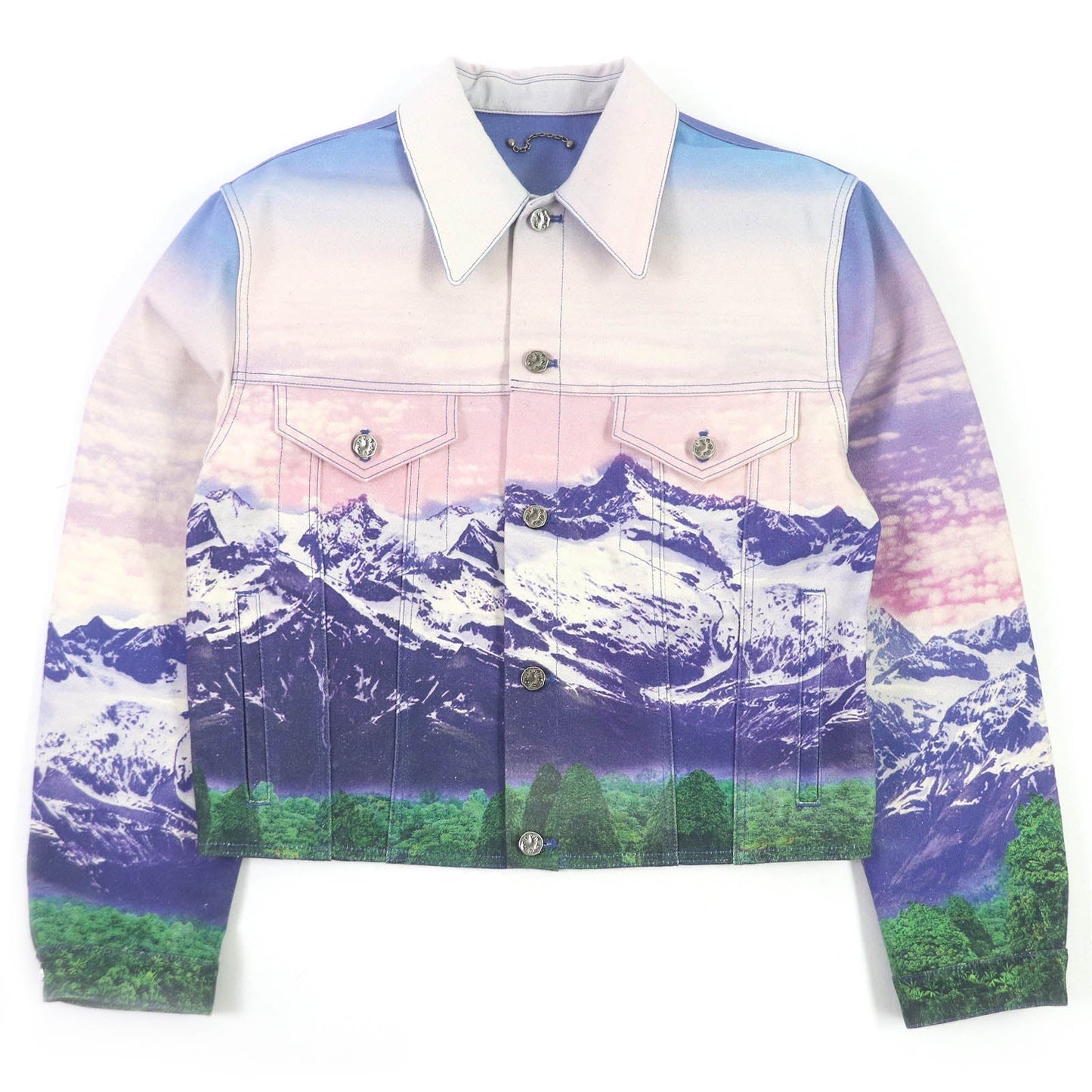 LOUIS VUITTON Denim Jacket 1A9T10 cotton multicolor landscape 48