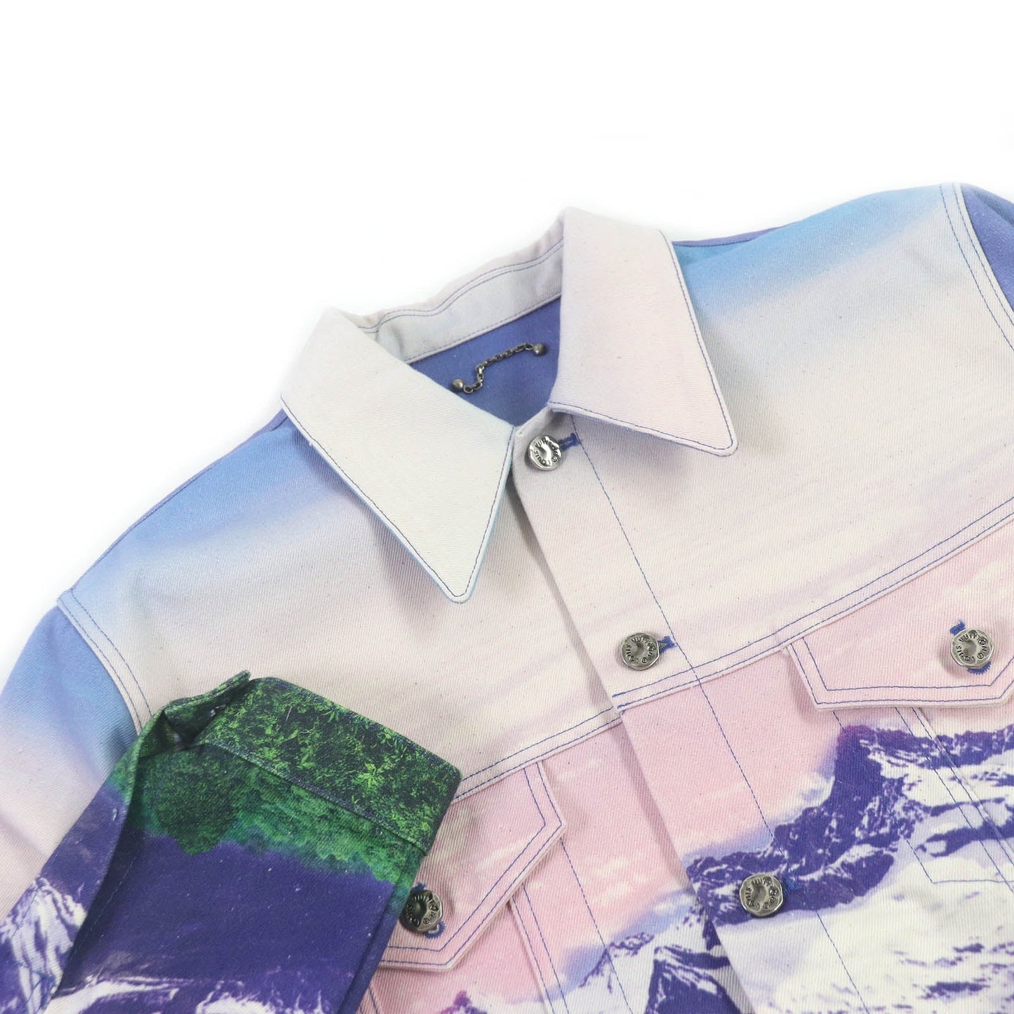 LOUIS VUITTON Denim Jacket 1A9T10 cotton multicolor landscape 48