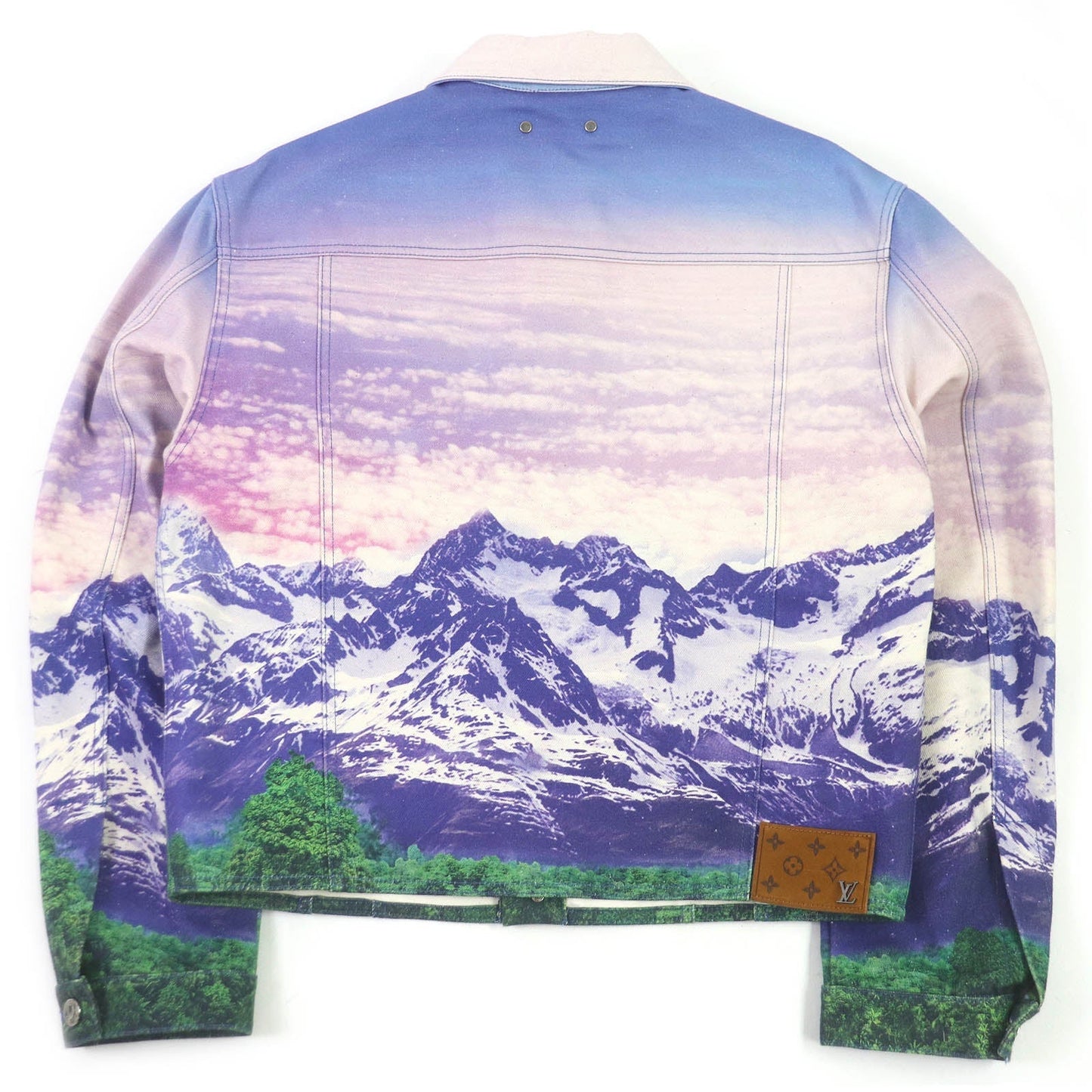 LOUIS VUITTON Denim Jacket 1A9T10 cotton multicolor landscape 48