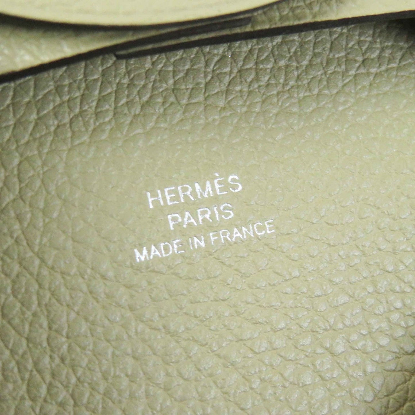 HERMES Coin case Evercolor beige marfa Bastia