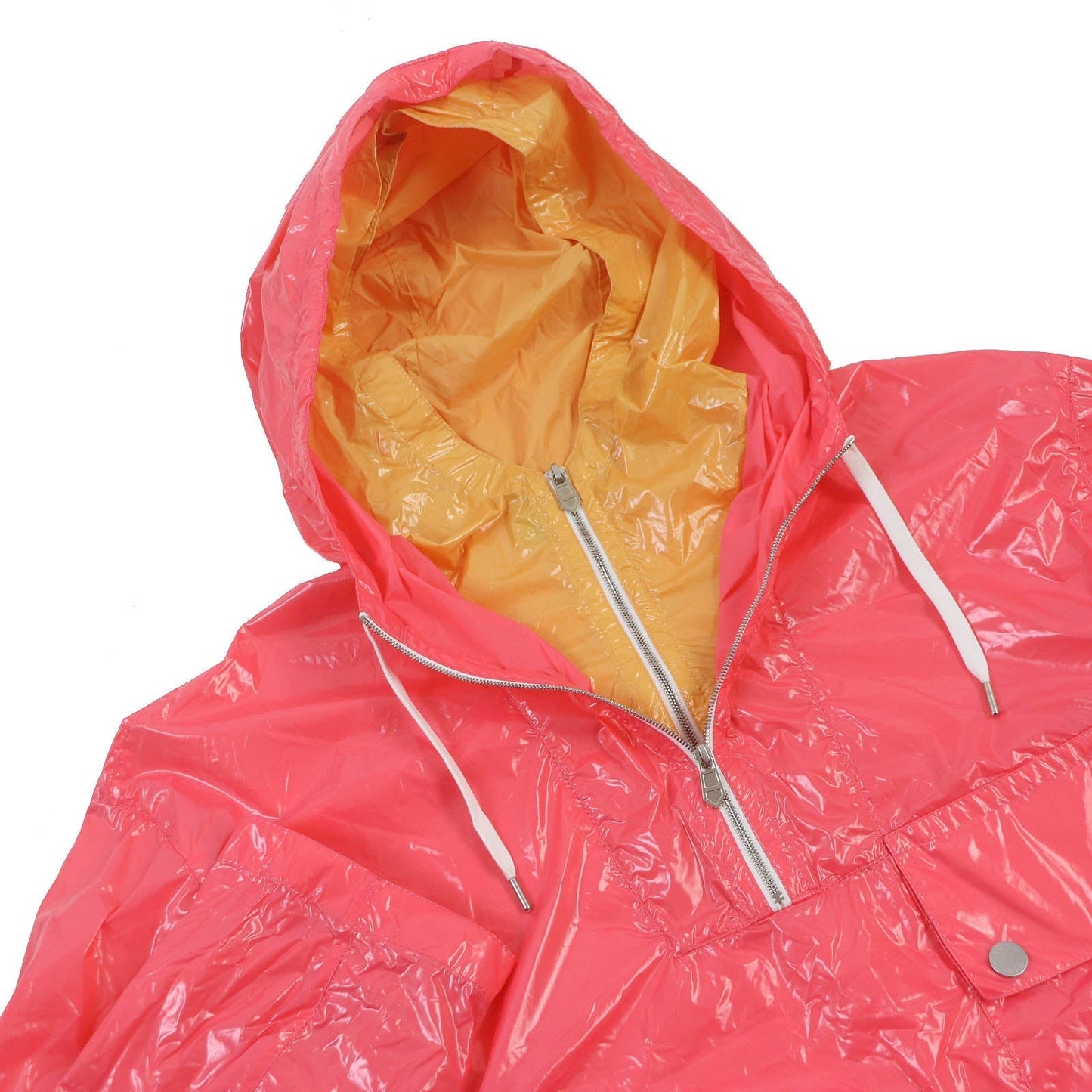 HERMES Hoodie Nylon Pink orange 46