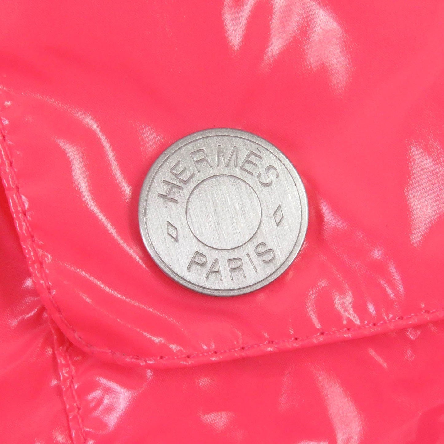 HERMES Hoodie Nylon Pink orange 46