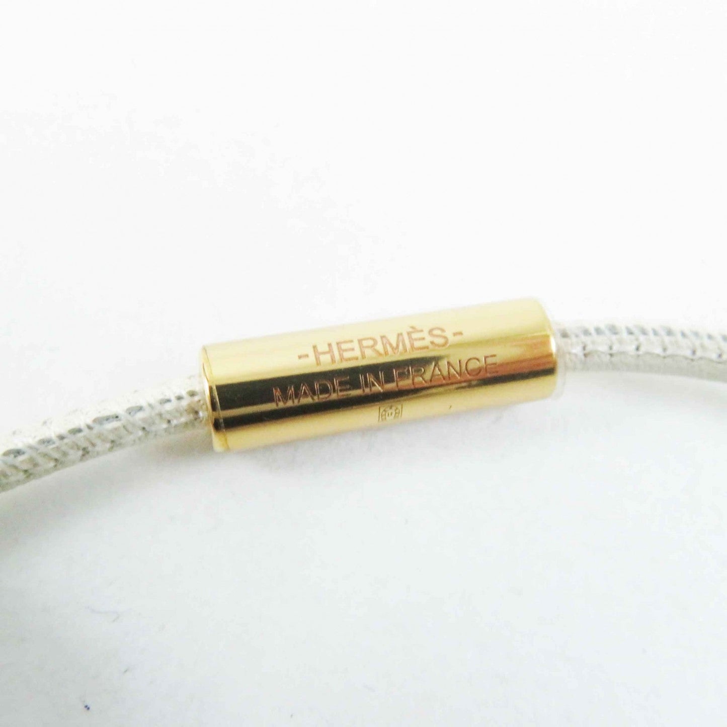 HERMES Necklace GMZ2021 Vaux Swift white Chene Dunkle GM