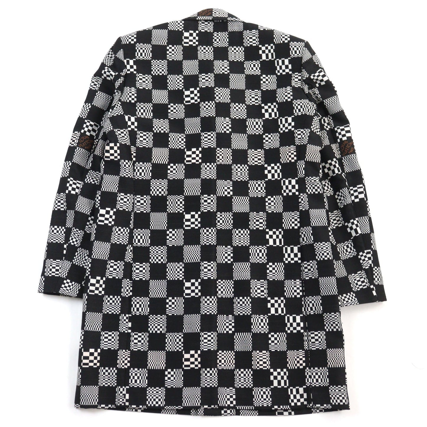 LOUIS VUITTON coat HKC71W wool Black White 52