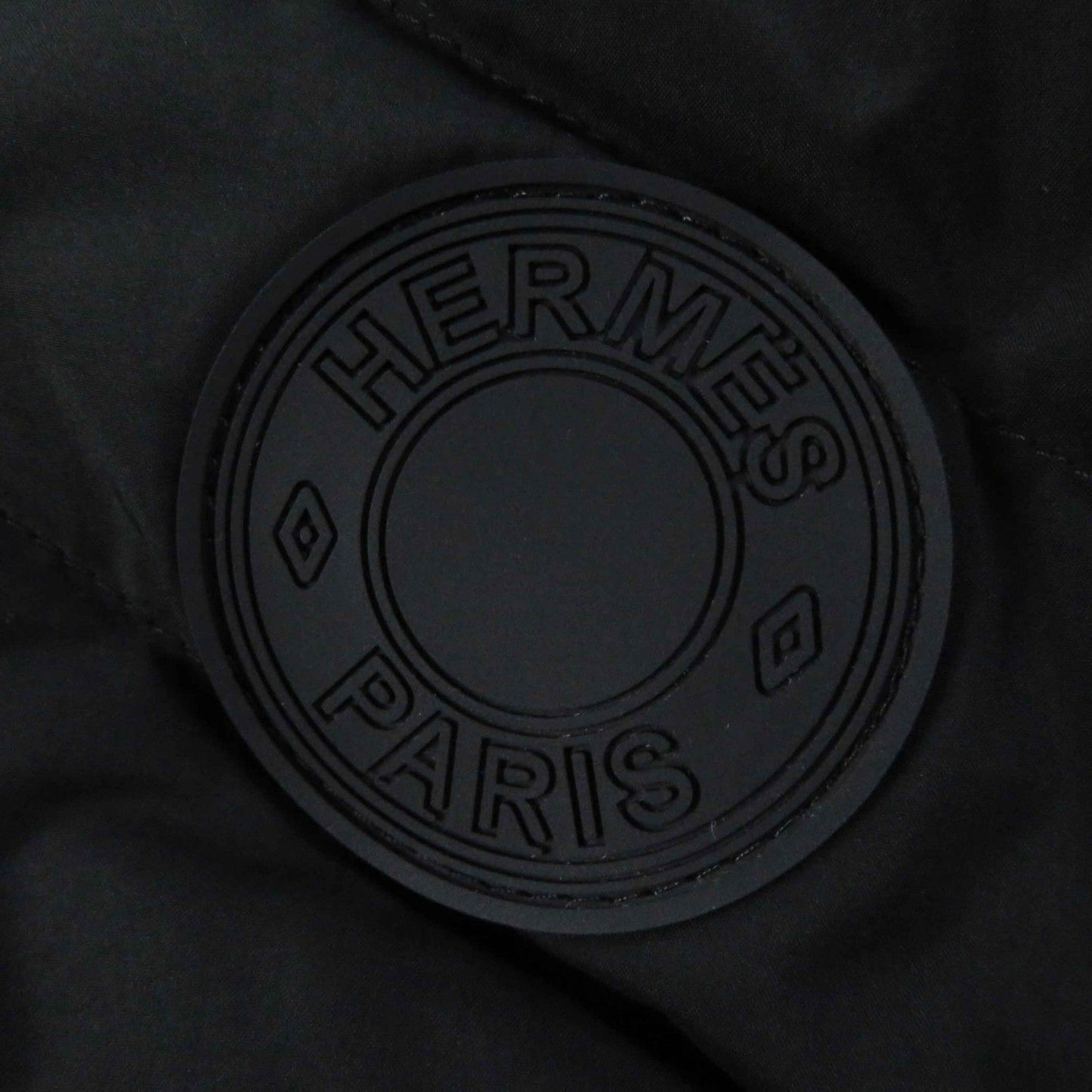 HERMES Down vest 4H0169DR polyester black 38
