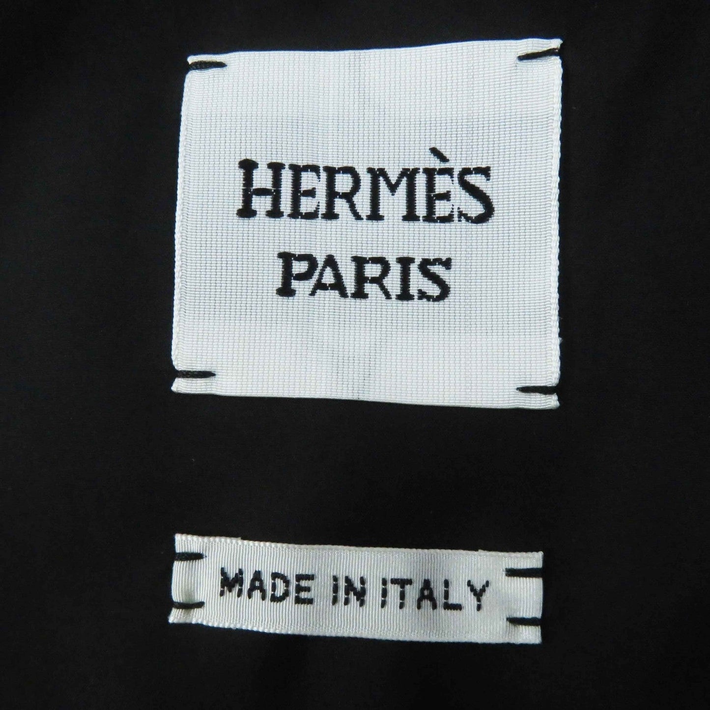 HERMES Down vest 4H0169DR polyester black 38