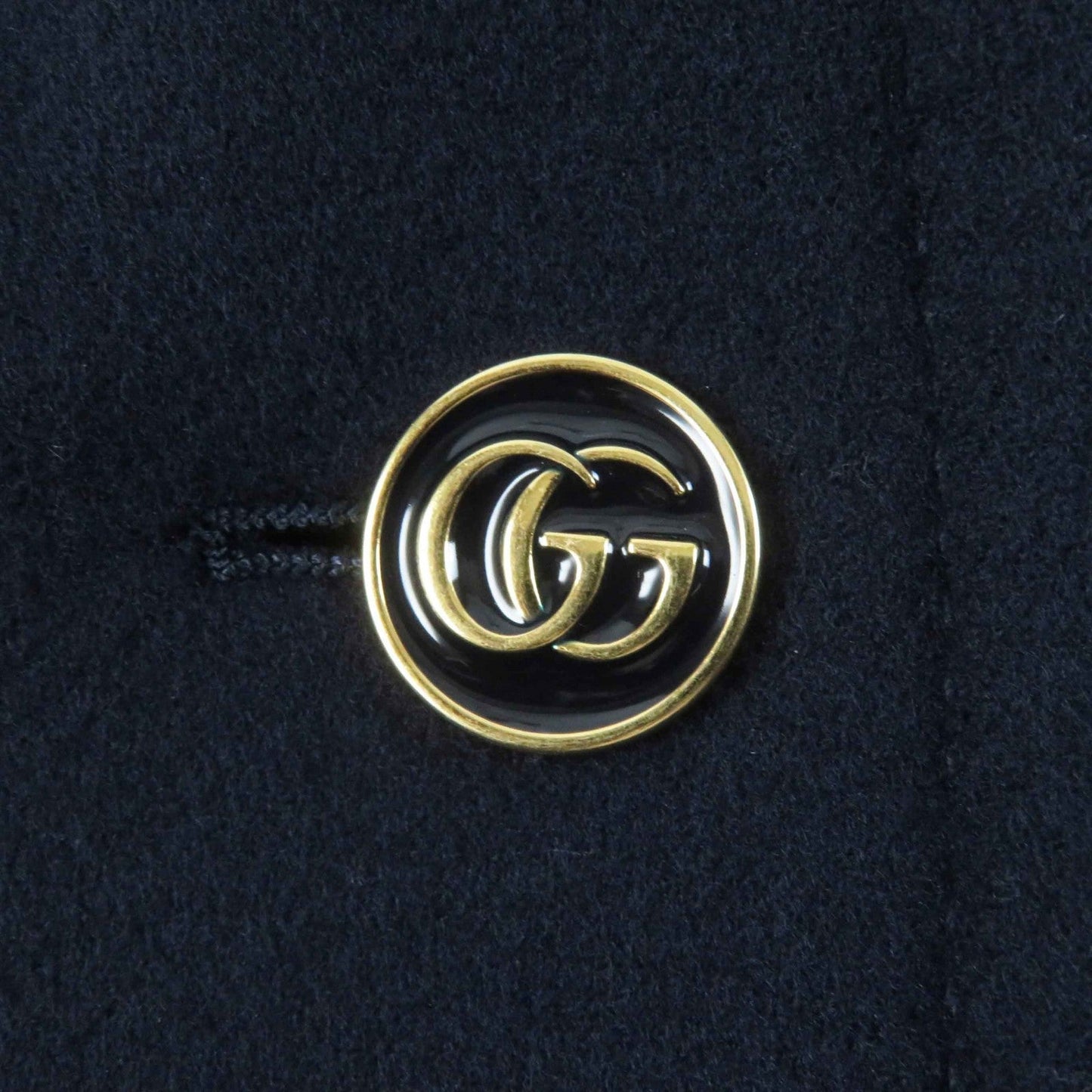 GUCCI Chester coat 669525 wool Navy 38