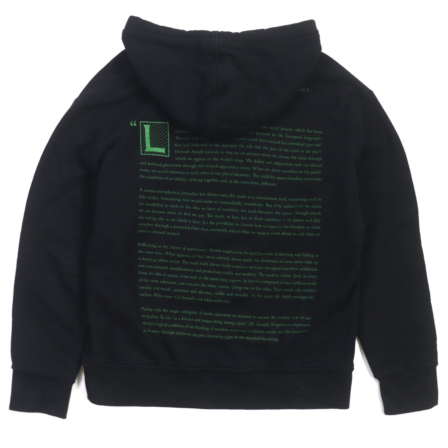 GUCCI Hoodie 475374 cotton black MANIFESTO S