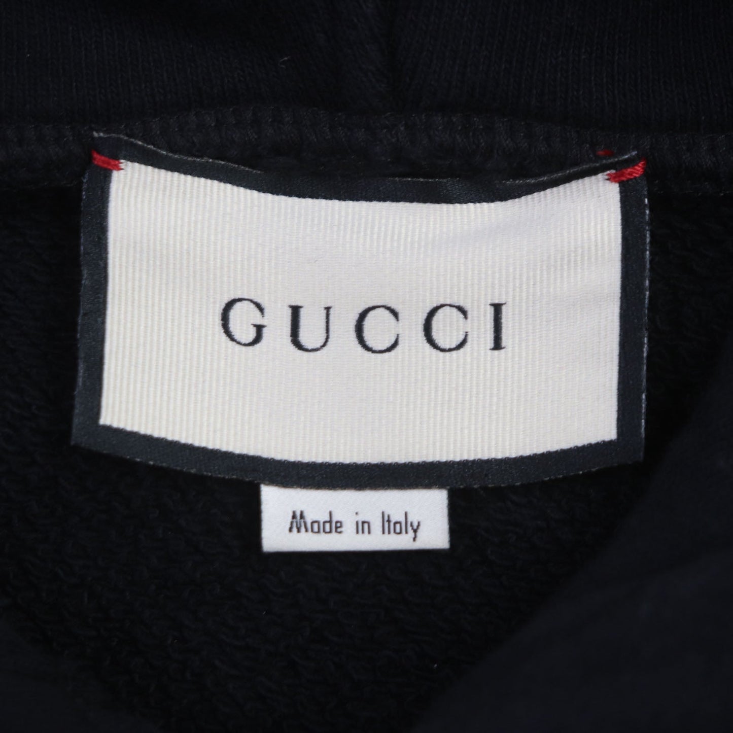 GUCCI Hoodie 475374 cotton black MANIFESTO S