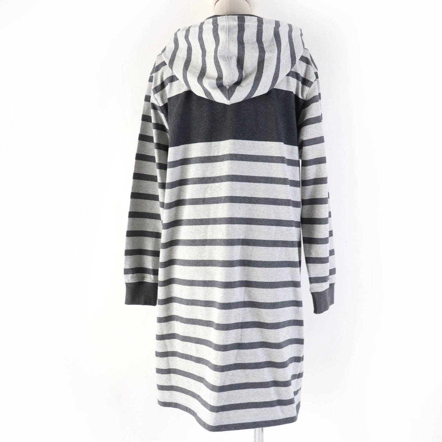 HERMES one piece Main: 100% cotton, part: 82% cotton, part: 16% nylon, part: 2% polyurethane gray Mariniere Women 34 Used