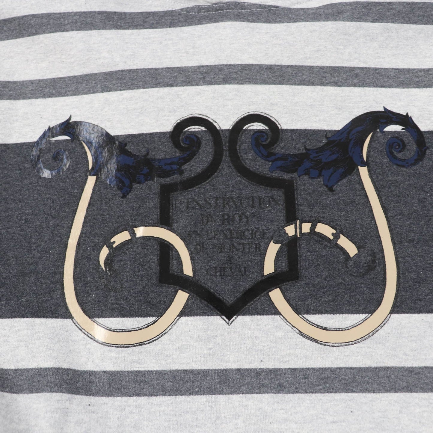 HERMES one piece Main: 100% cotton, part: 82% cotton, part: 16% nylon, part: 2% polyurethane gray Mariniere Women 34 Used