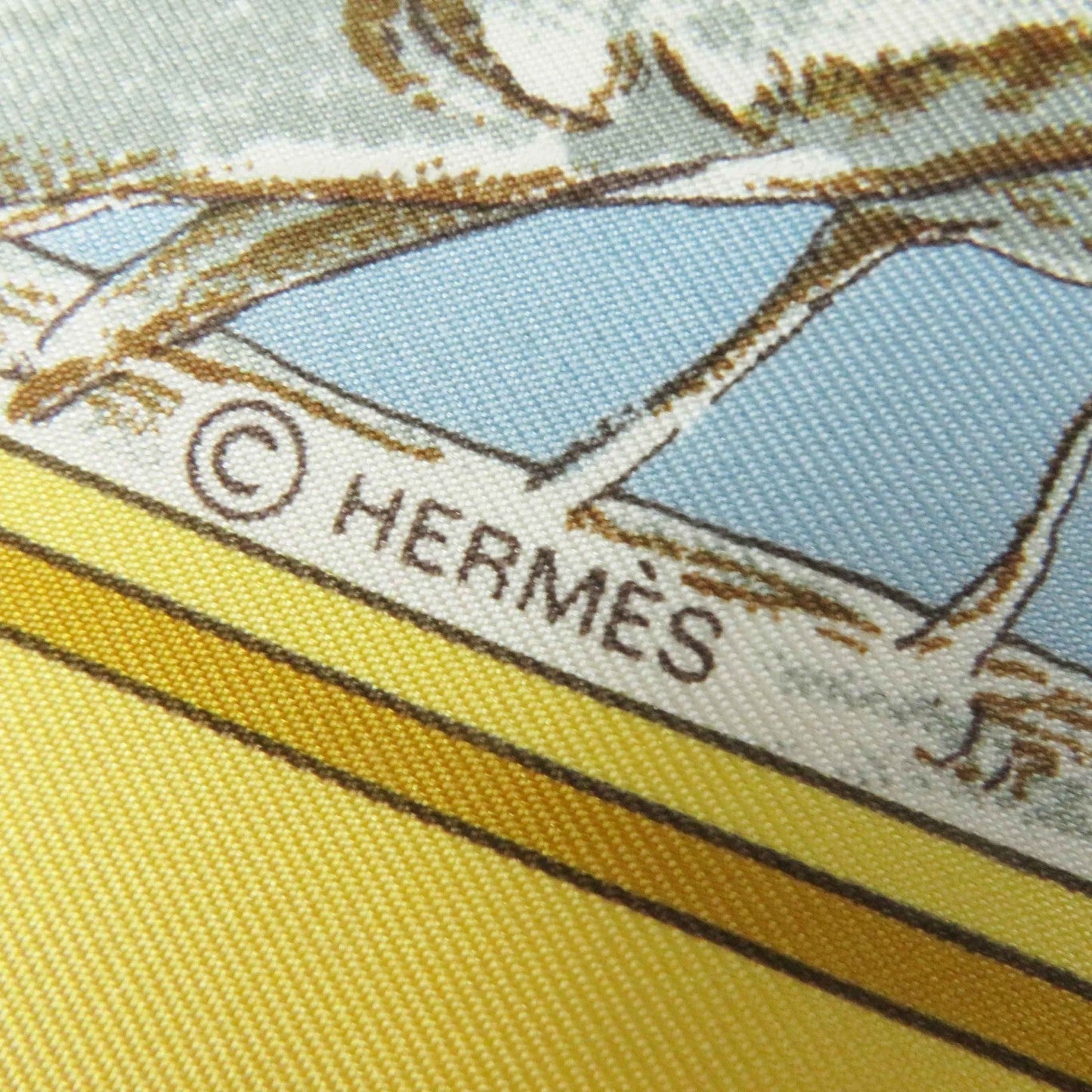 HERMES scarf Main: 100% silk Multi Carre90 CHASSE au BOIS forest hunting Women Used