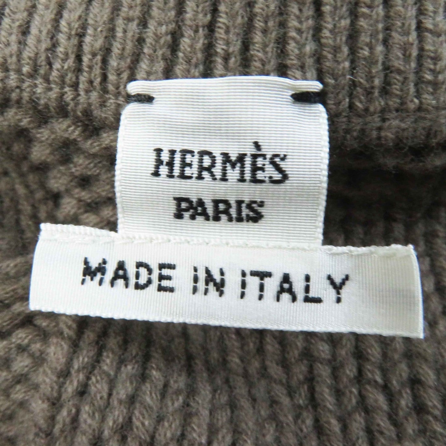 HERMES poncho 3H2602D4 Main: 100% wool, part: 95% wool, part: 5% nylon Brown type Women 34 Used